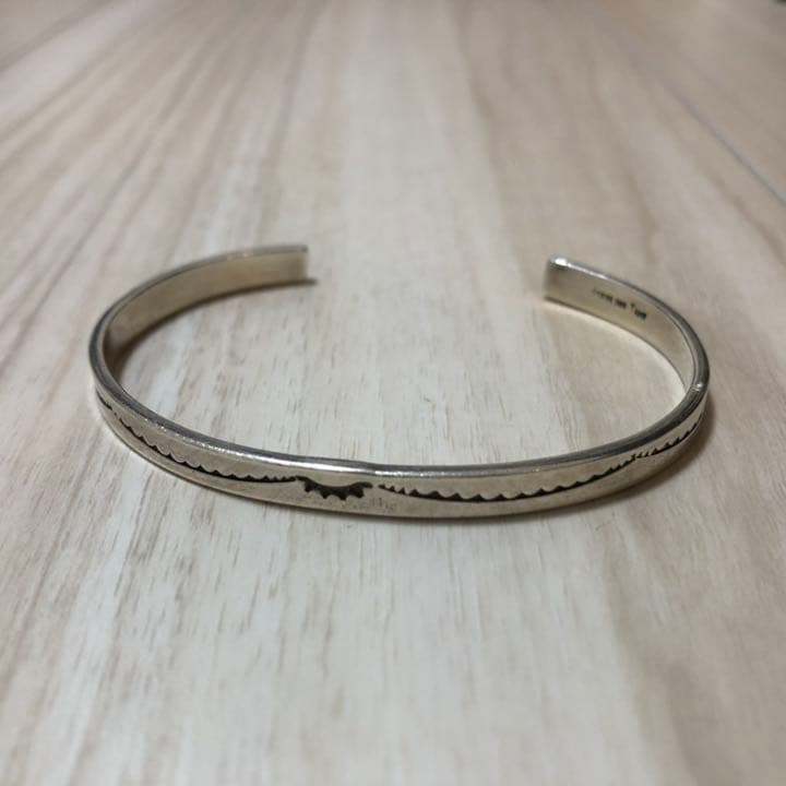 値下げ中☆ sterling tahe 刻印 バングル シルバー - メルカリ