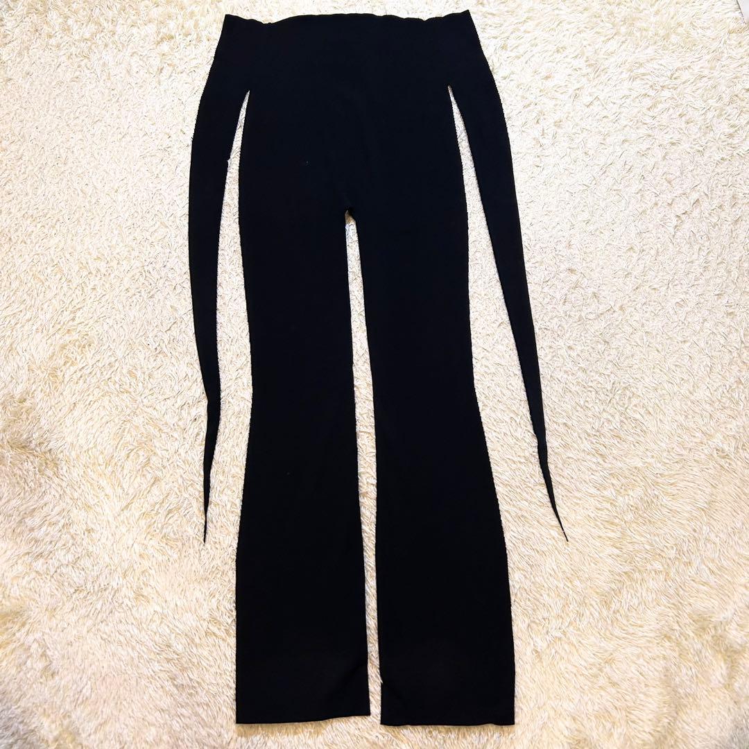 極美品 ✨️希少 イッセイミヤケ FETE リボンベルト付き ストレッチ パンツ