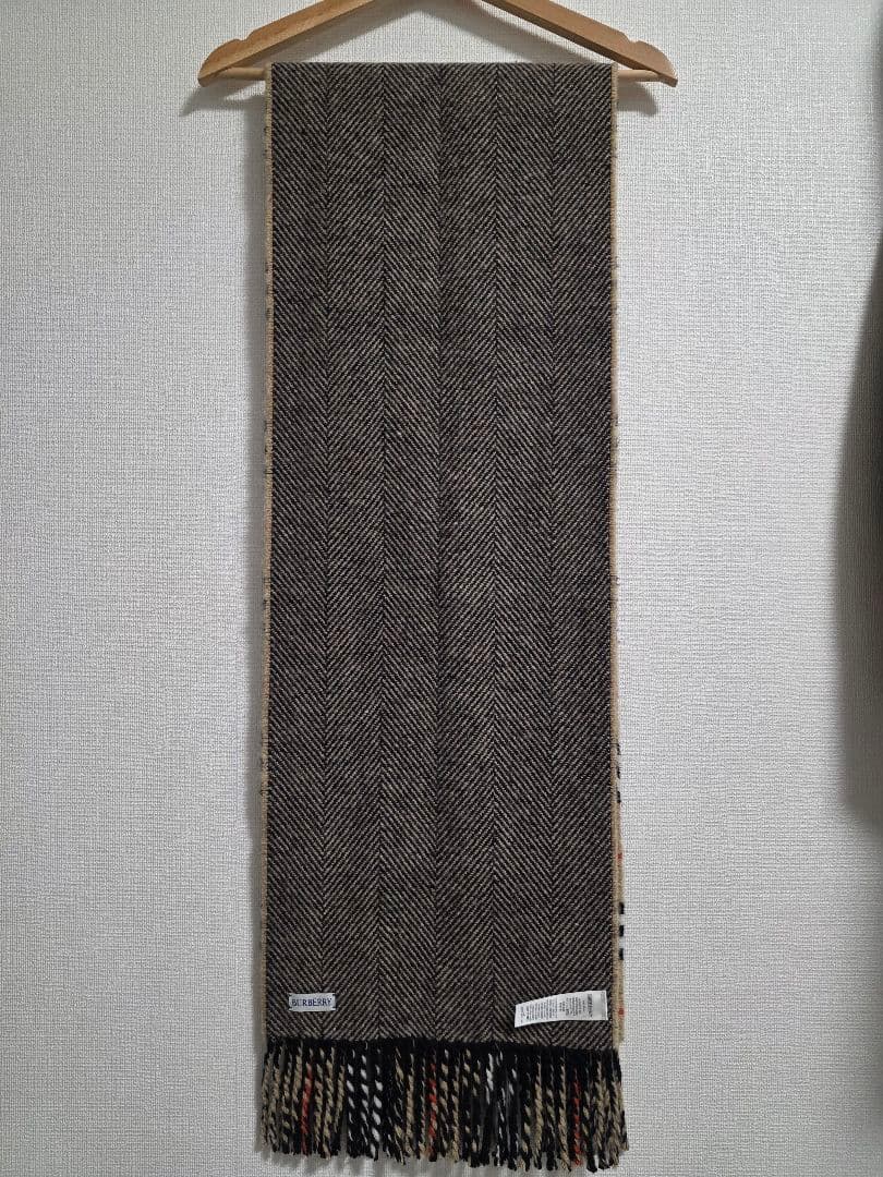 未使用】最高級ラインBURBERRY PRORSUM リバーシブルマフラー-小売店が