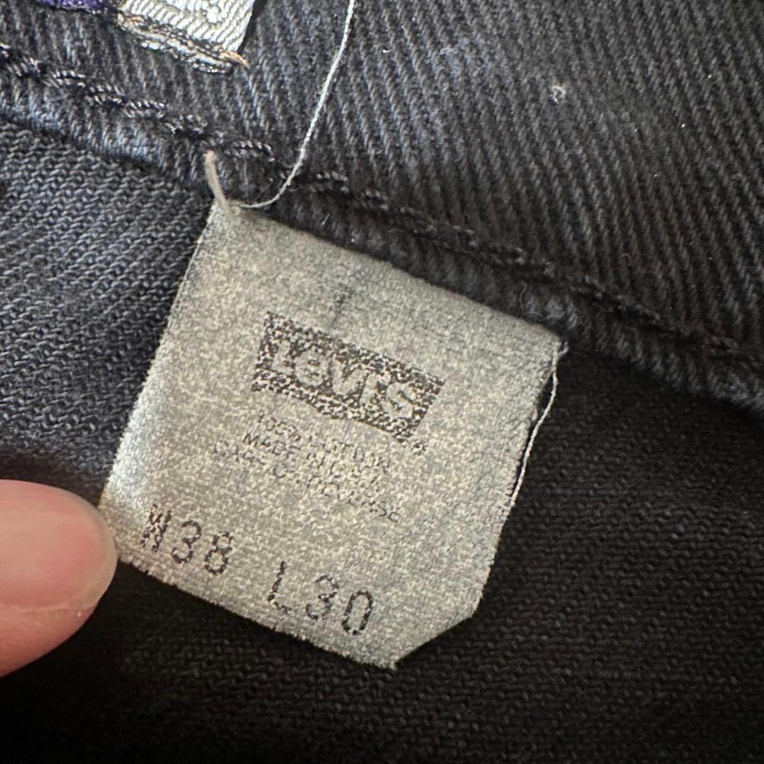 90s シルバータブ　ブラック　黒　デニム　パンツ　usa製 baggy 後染め