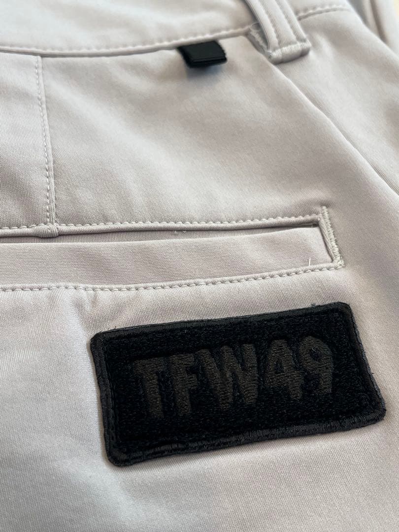 【美品】TFW49 ANKLE SLIM JOGGER ライトグレー XL