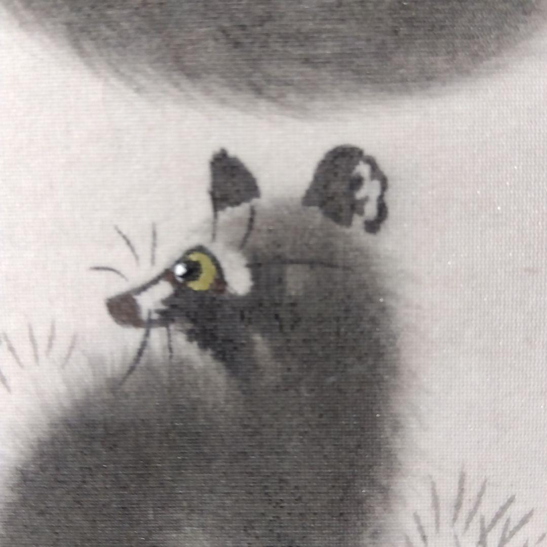 直筆水墨画 晩秋月夜に狸 - メルカリ