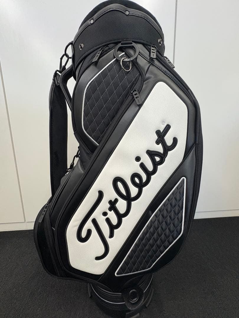 Titleist キャディバッグ ブラック/ホワイト ツアーバック