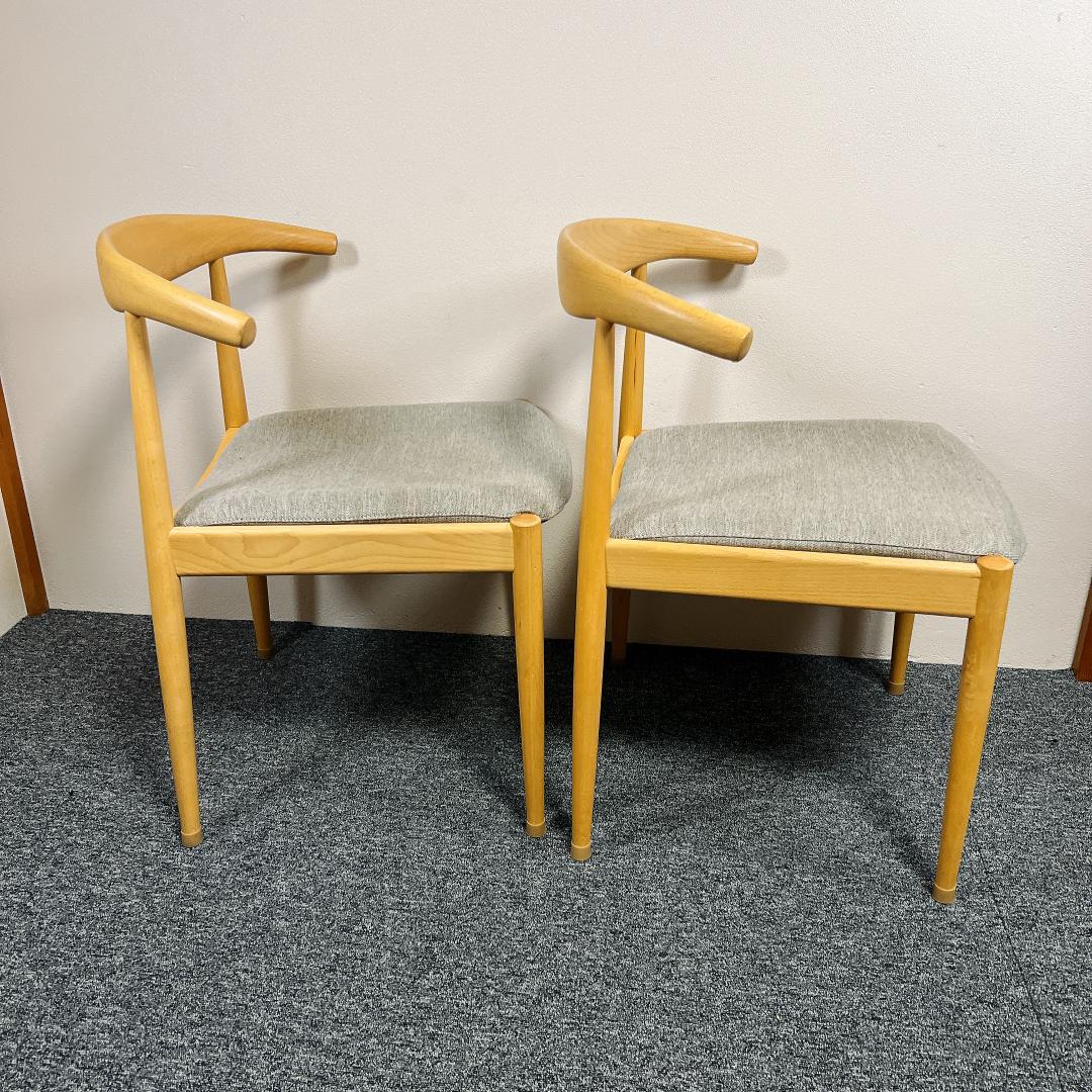 ニトリ ダイニングチェア NコレクションC-01 アームチェア 2脚セット