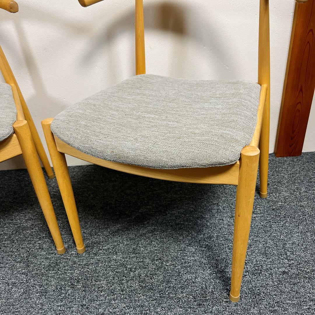 ニトリ ダイニングチェア NコレクションC-01 アームチェア 2脚セット