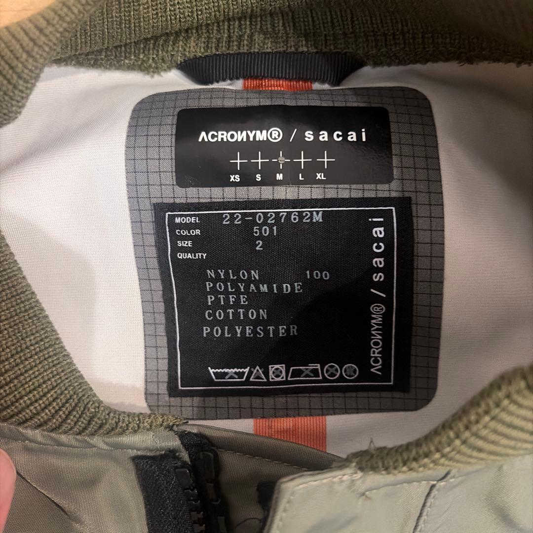 ロドニー　Sacai Acronym Bomber Jacket