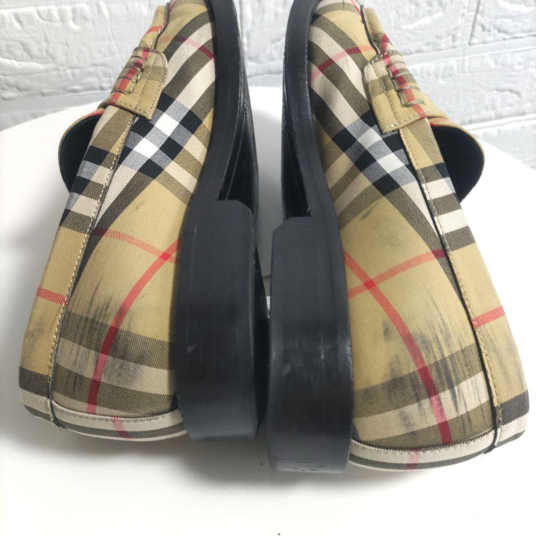 Burberry バーバリー ノバチェック ローファー キャンバス 36.5