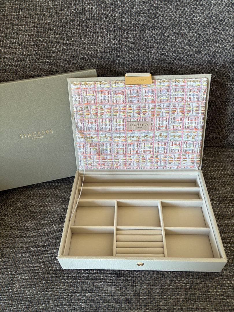 STACKERS スタッカーズ ジュエリーボックス ツイード　伊勢丹限定
