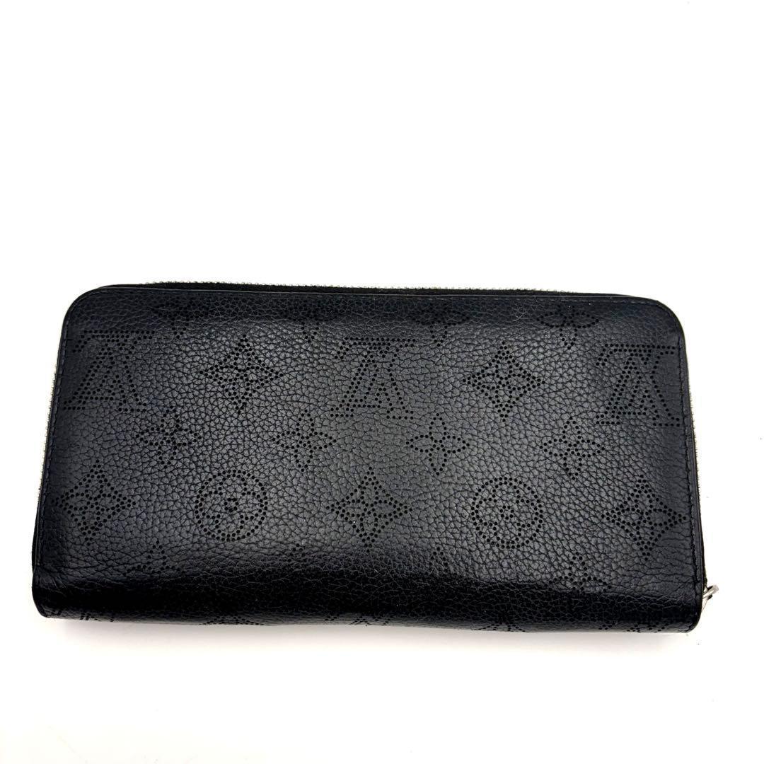 ルイヴィトン　ジッピーウォレット　マヒナ　ブラック　長財布　レディース