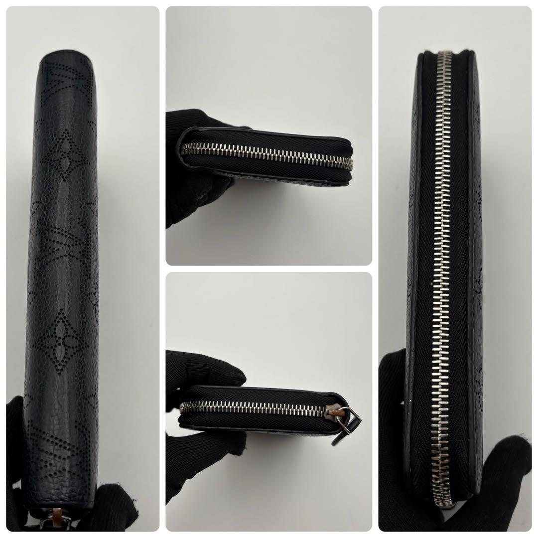 ルイヴィトン　ジッピーウォレット　マヒナ　ブラック　長財布　レディース