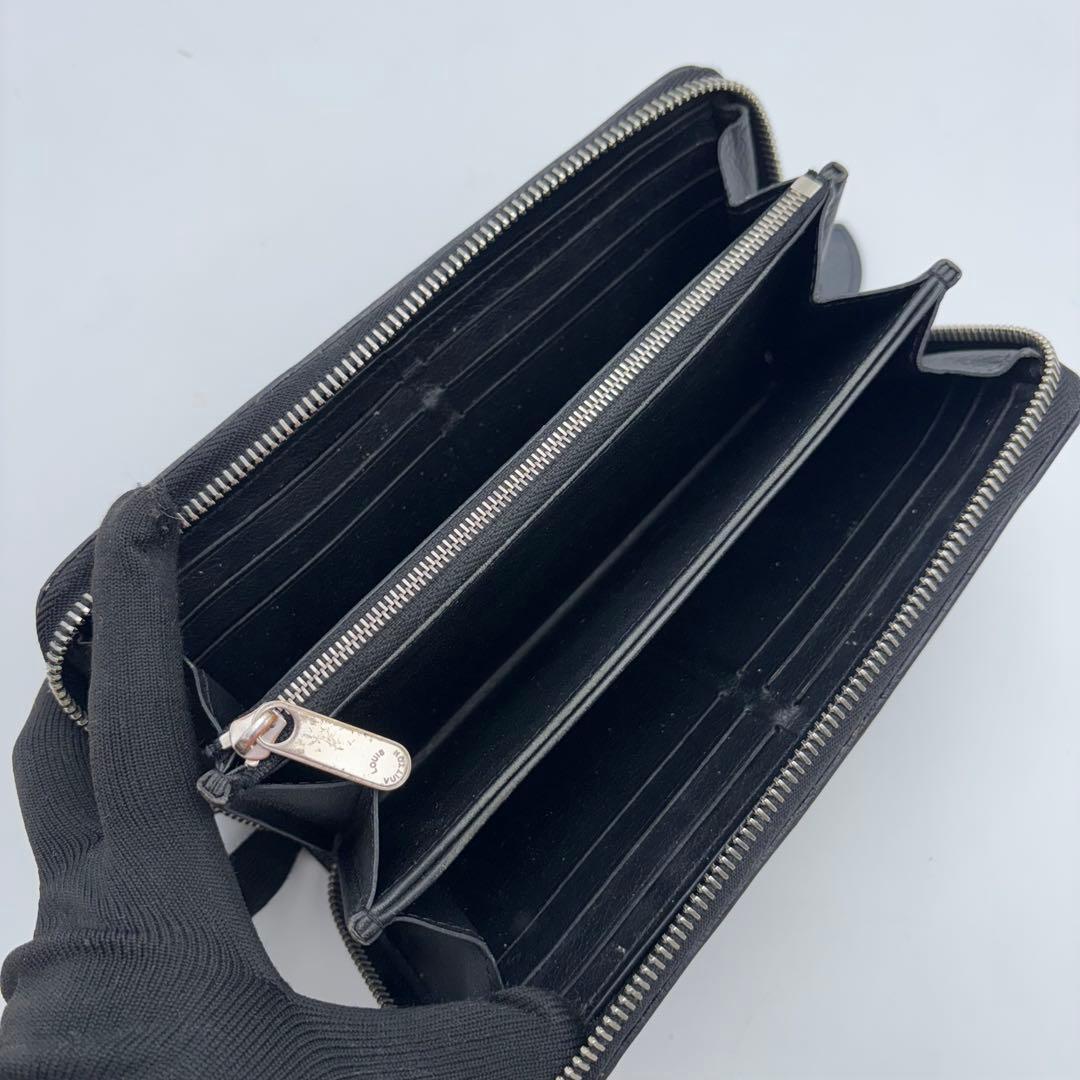 ルイヴィトン　ジッピーウォレット　マヒナ　ブラック　長財布　レディース