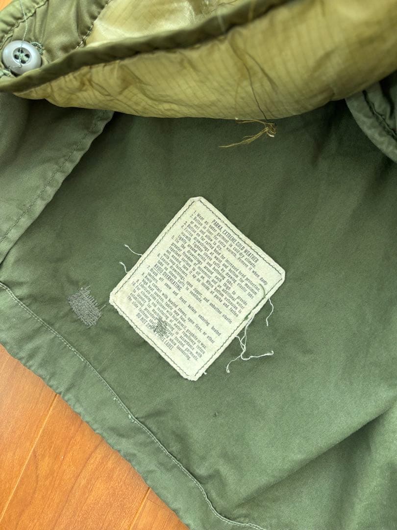 割引有コメント確認実物 USED米軍 M-65フィッシュテール シェルライナー