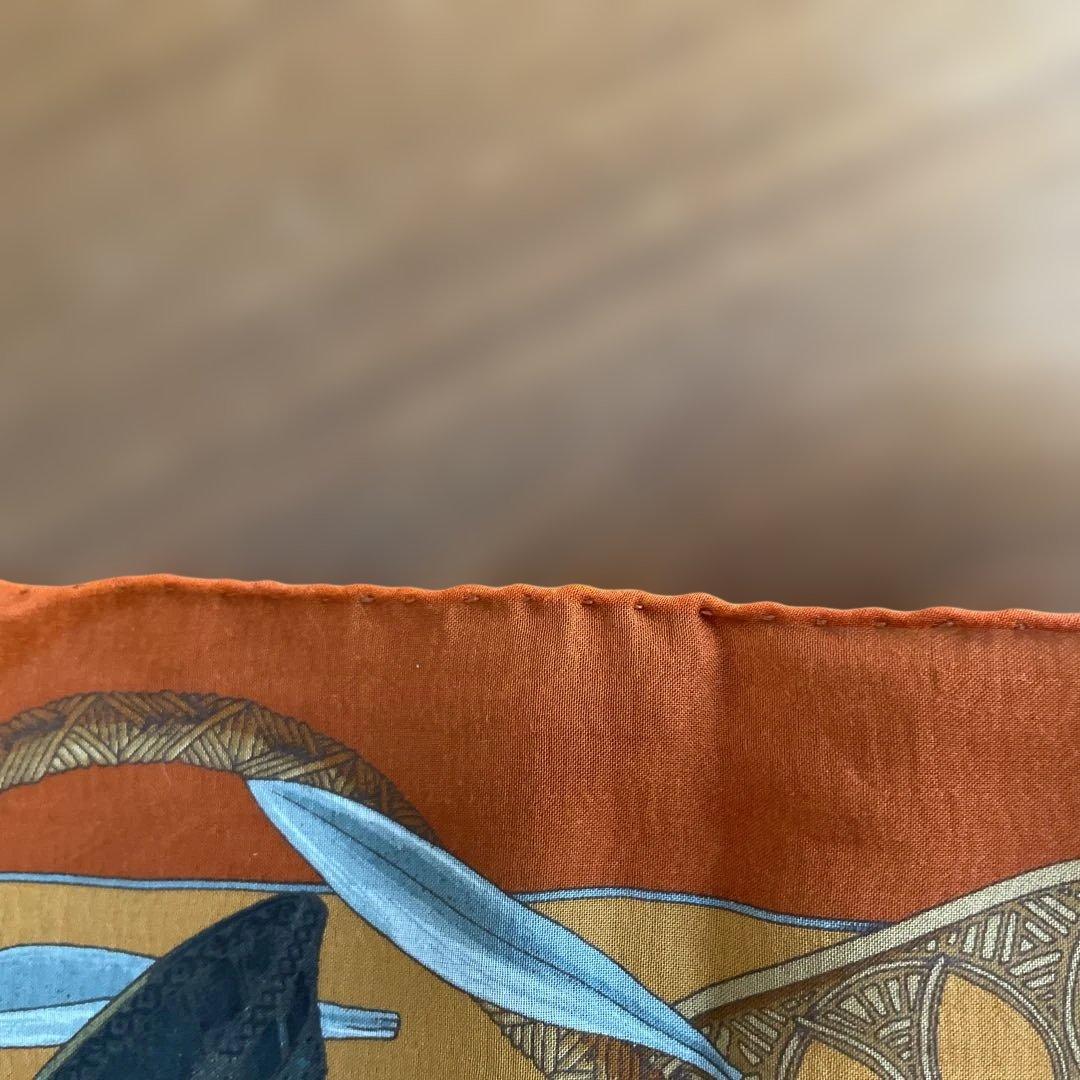 HERMESエルメスカレ45AMOURS 愛 シルクスカーフ フラワー美品