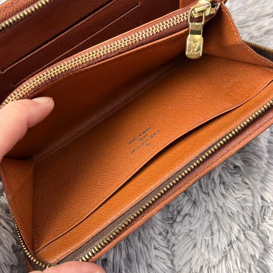 ルイヴィトン　ポルトモネ　ジップ　ラウンドファスナー　モノグラム　長財布