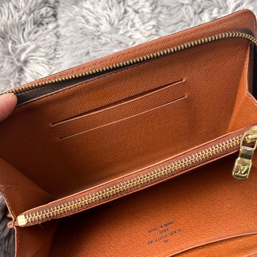 ルイヴィトン　ポルトモネ　ジップ　ラウンドファスナー　モノグラム　長財布
