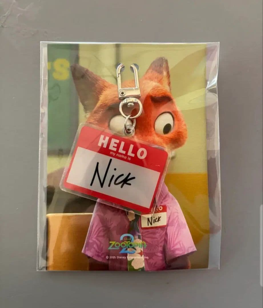 ズートピア2 映画 入場者特典 韓国限定 6週目 キーホルダー ニック