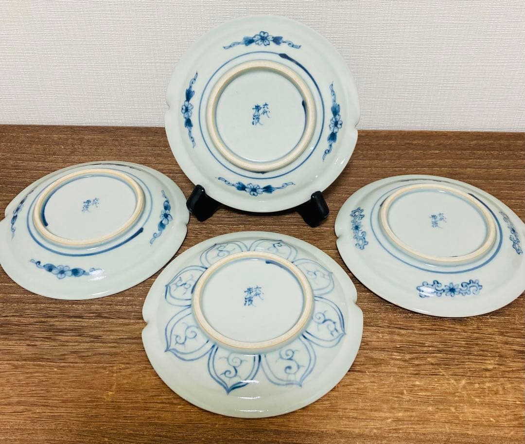 佐藤走波（六代）染付 なぶり組皿4枚 - メルカリ