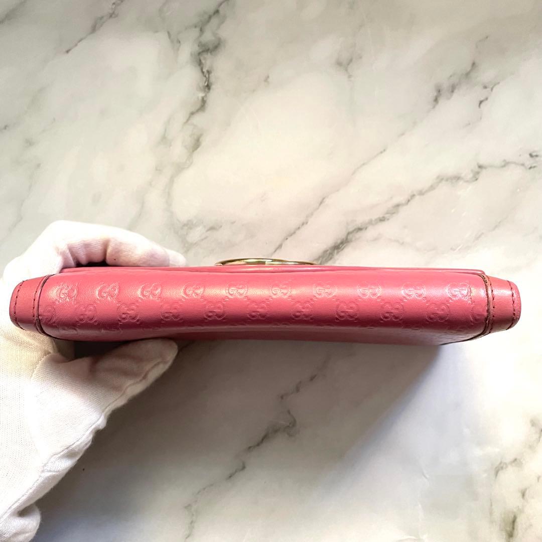 GUCCI グッチ 長財布 シマ インターロッキング ゴールド金具 0109-①