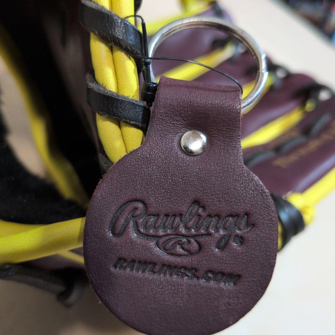 ローリングス:軟式用グラブ:右投げ:一般大人用:チョコ/イエロー:11.5インチ