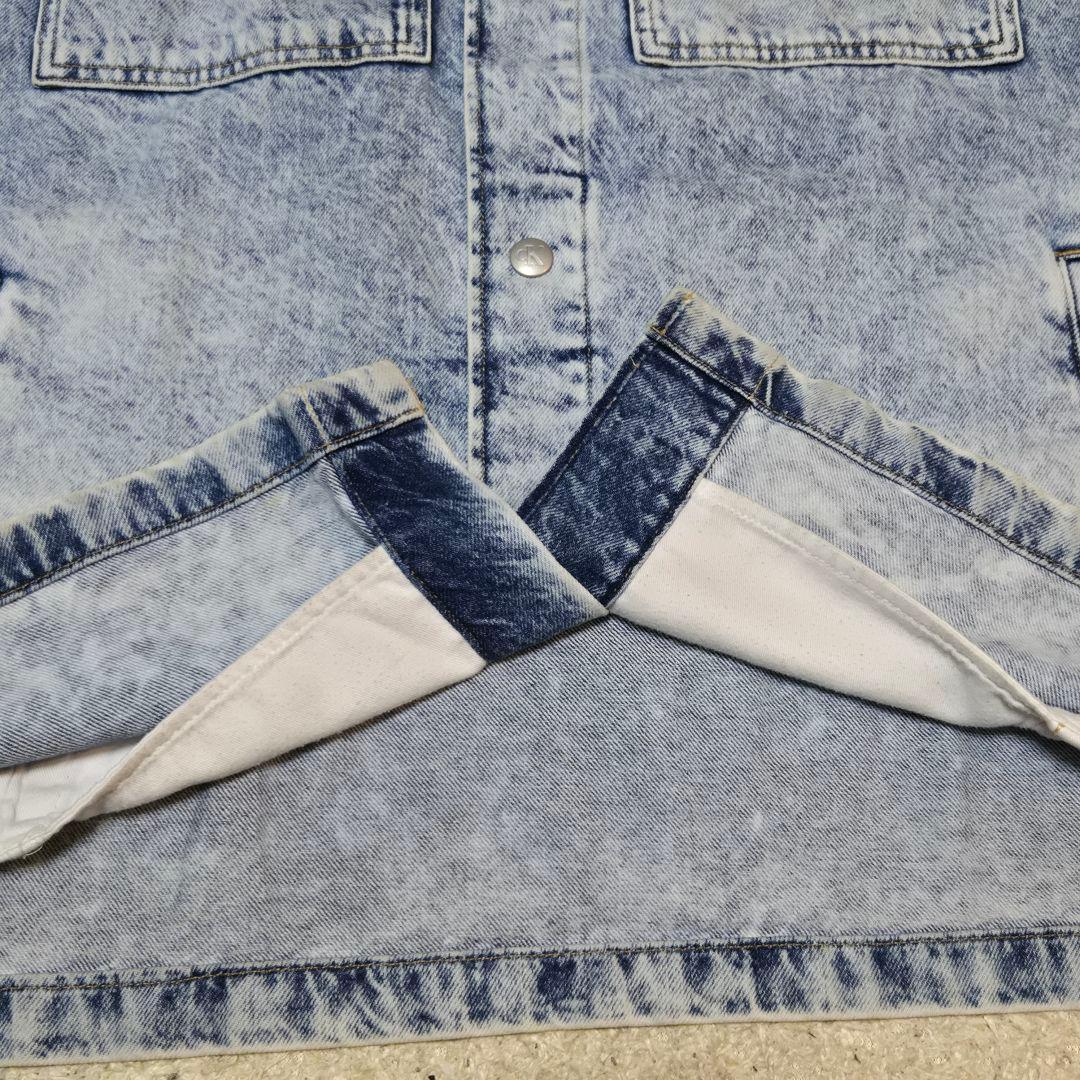 カルバンクライン　ジーンズ カバーオール リニア シャツジャケット デニム XL