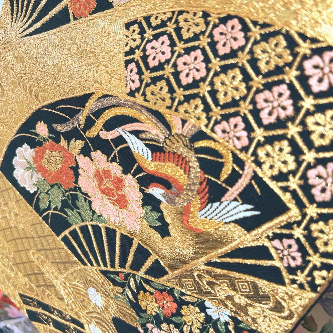 419 振袖フルセット 正絹 青 ブルー 金彩 刺繍 暈し染め