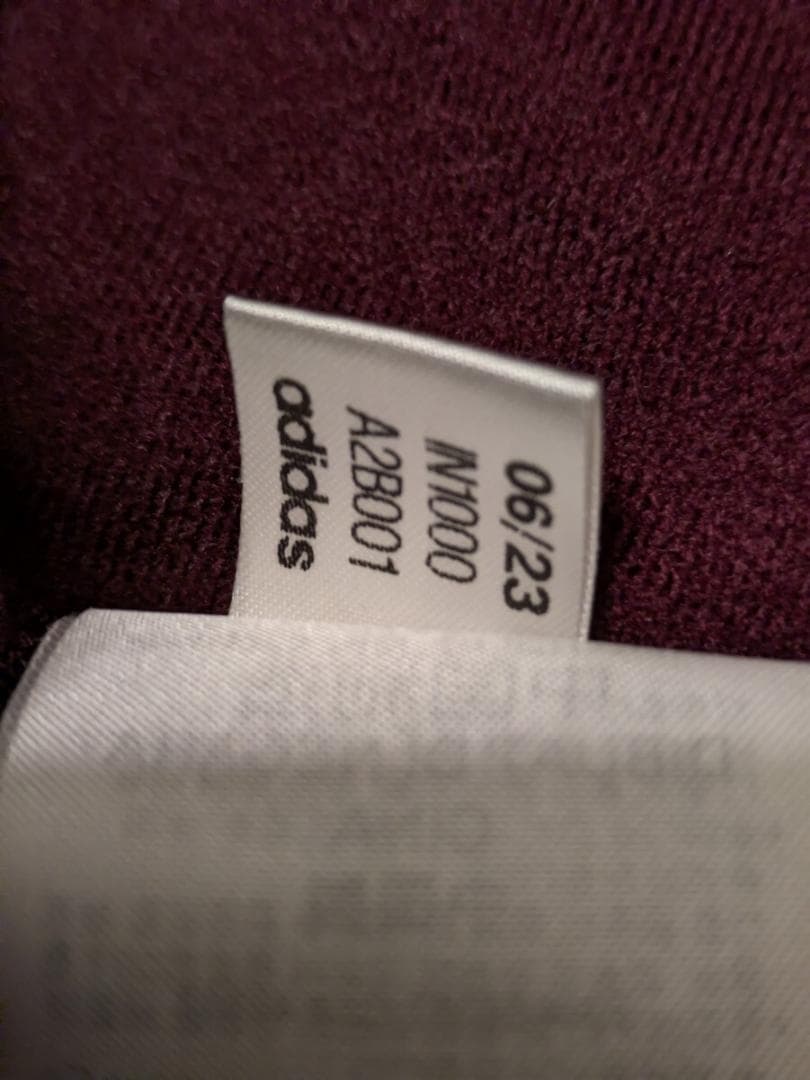 アディダス ベッケンバウアートラックジャケット XL マルーン IN1000