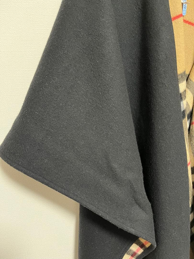 【百貨店購入】バーバリー ノバチェック　ポンチョ ケープ　リバーシブル　男女兼用