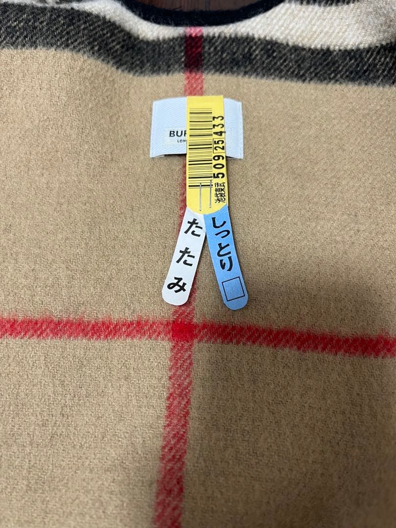 【百貨店購入】バーバリー ノバチェック　ポンチョ ケープ　リバーシブル　男女兼用