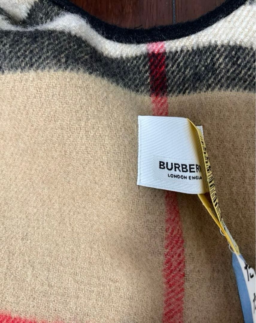 【百貨店購入】バーバリー ノバチェック　ポンチョ ケープ　リバーシブル　男女兼用