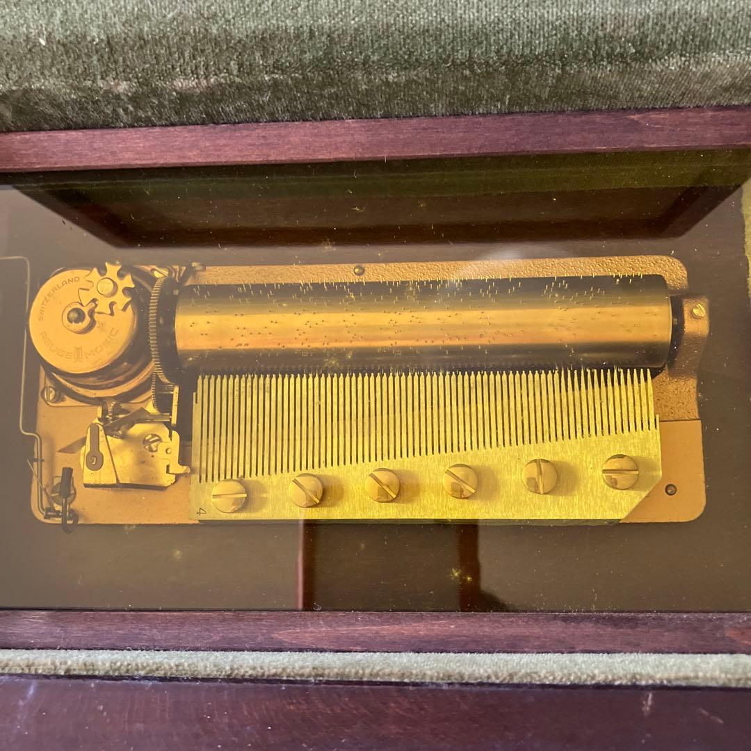 REUGE リュージュシリンダー型オルゴール72弁陶器装飾