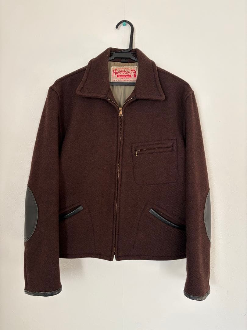 Pherrow's メルトンウール スポーツジャケット フェローズ カークラブ