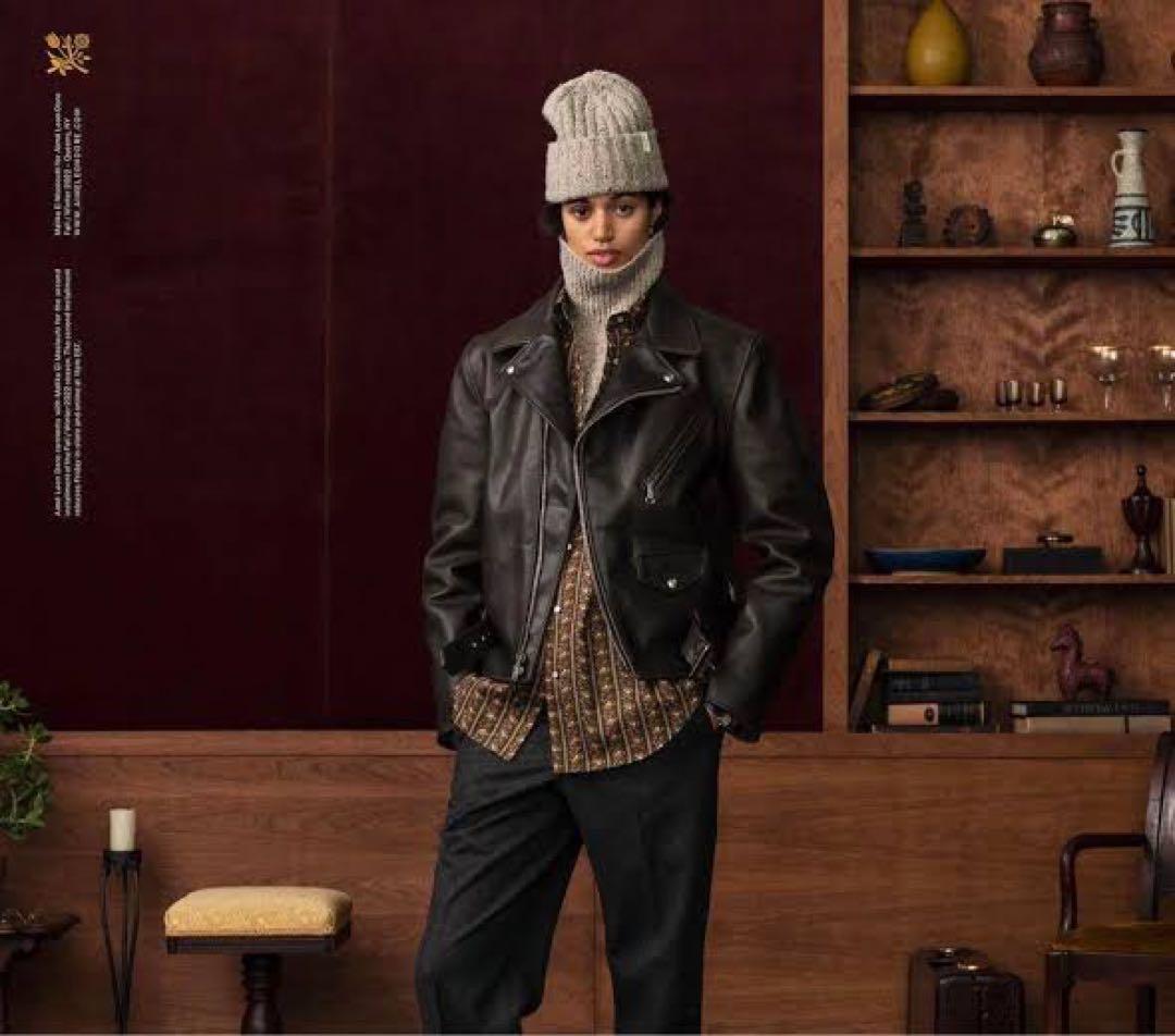 Aime leon dore schott ライダース レザージャケット - メルカリ