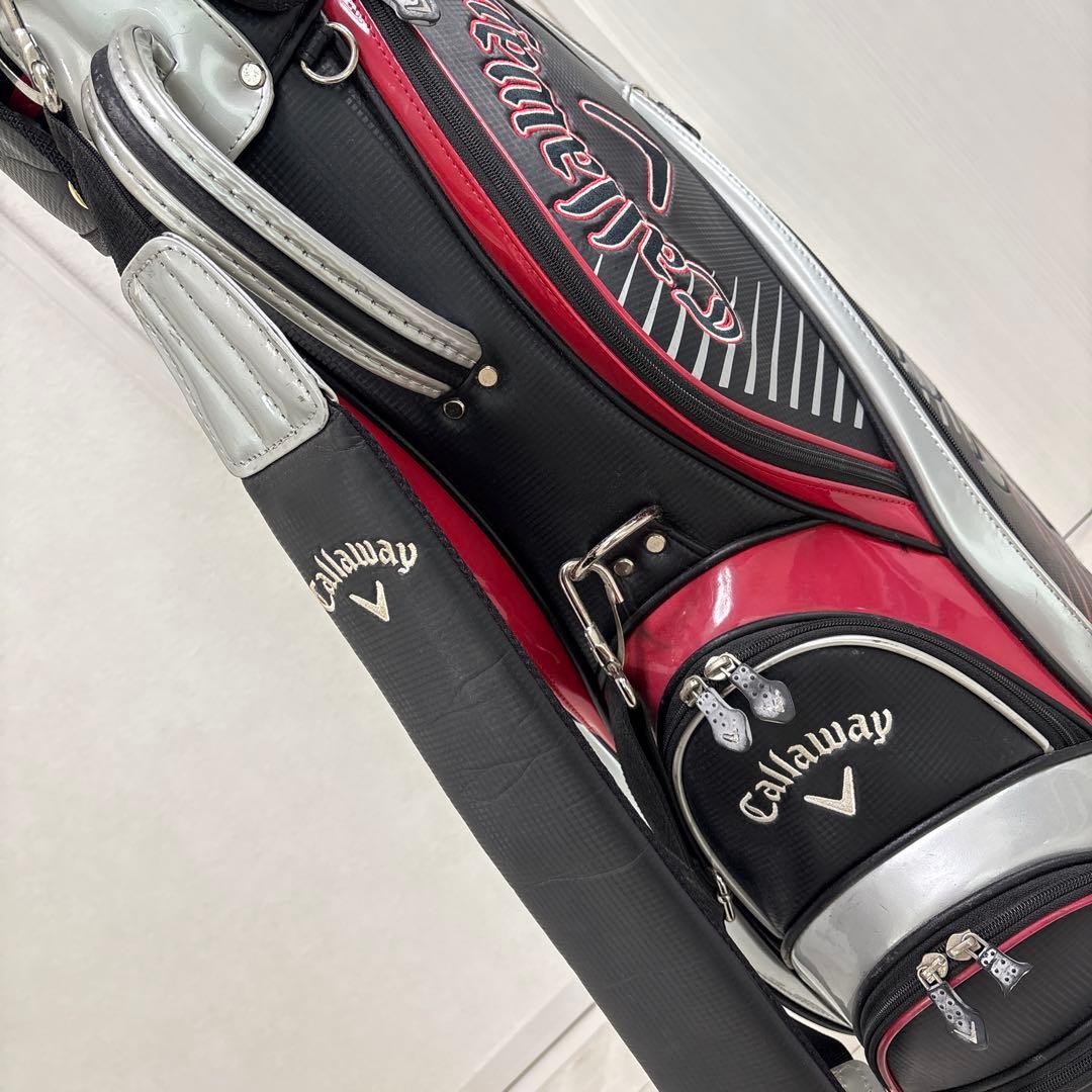 キャロウェイ Callaway キャディバッグ 黒/赤/シルバーの通販はau PAY