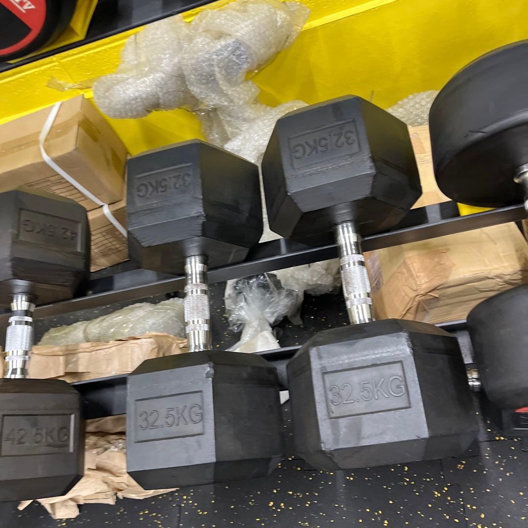 ラバーヘックスダンベル　25kg 2個