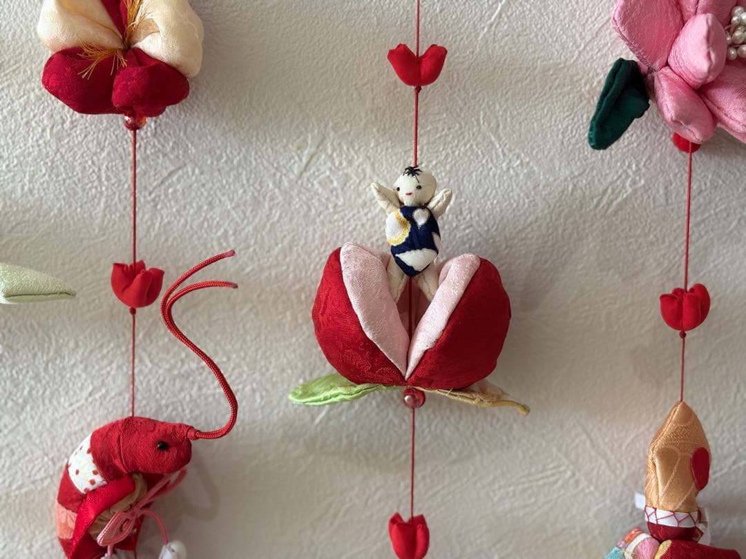 可愛いつるし雛No.165 壁掛けタイプ・ひな祭り桃の節句・さげもんつるし飾り