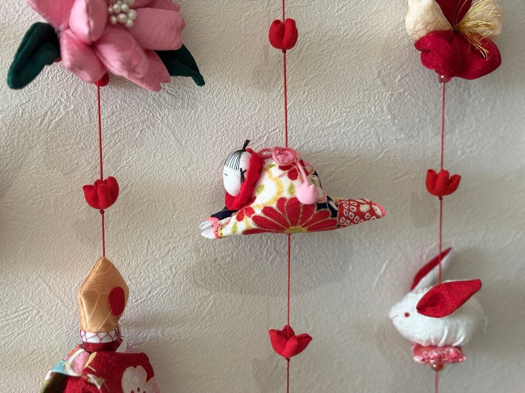 可愛いつるし雛No.165 壁掛けタイプ・ひな祭り桃の節句・さげもんつるし飾り