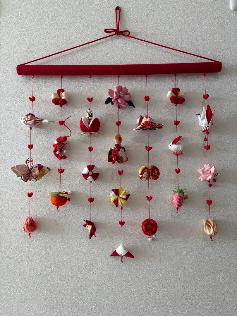 可愛いつるし雛No.165 壁掛けタイプ・ひな祭り桃の節句・さげもんつるし飾り