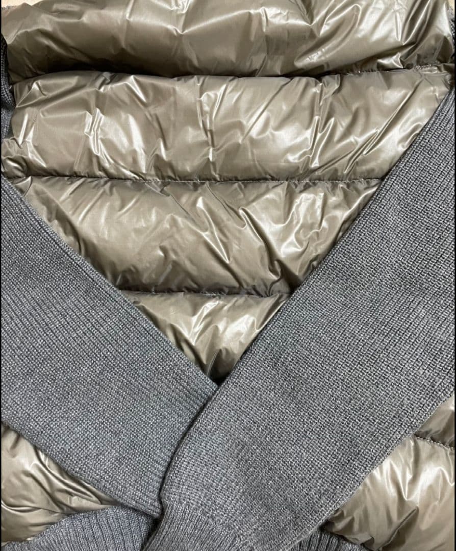 【モンクレール】 ニット✕ダウン・ハイブリットパーカー