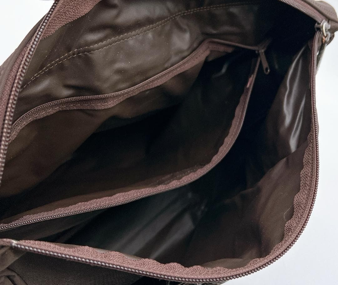 TOMORROWLAND ナイロン レザー ショルダーバッグ A4可 f399