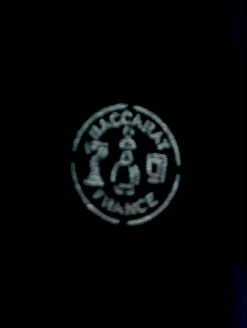 BACCARAT バカラ/※オベリスク ブラッククリスタルガラス 置物　オブジェ