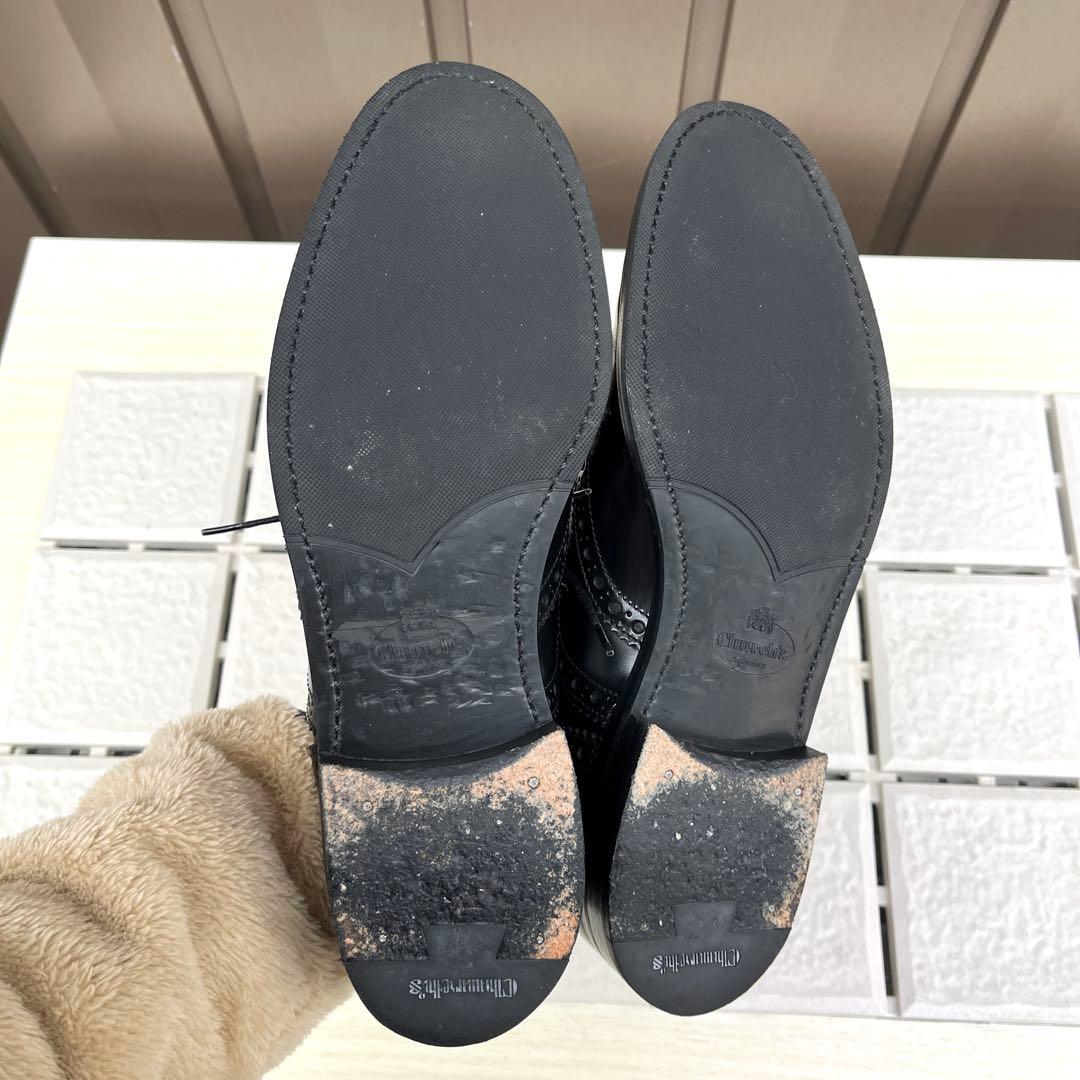 37 church's burwood 黒 チャーチ レースアップ 24