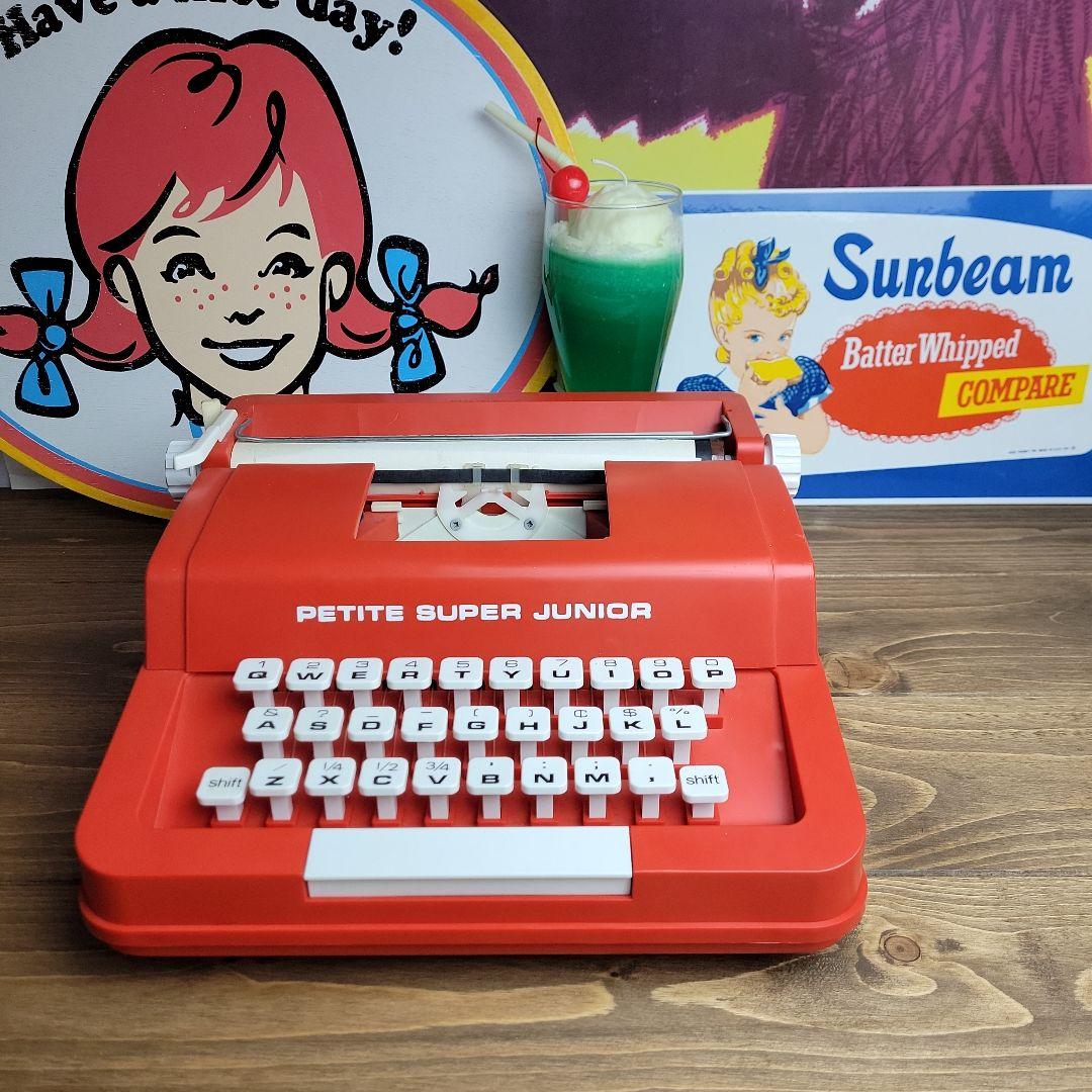 おもちゃのタイプライター 水色アメリカビンテージ子ども