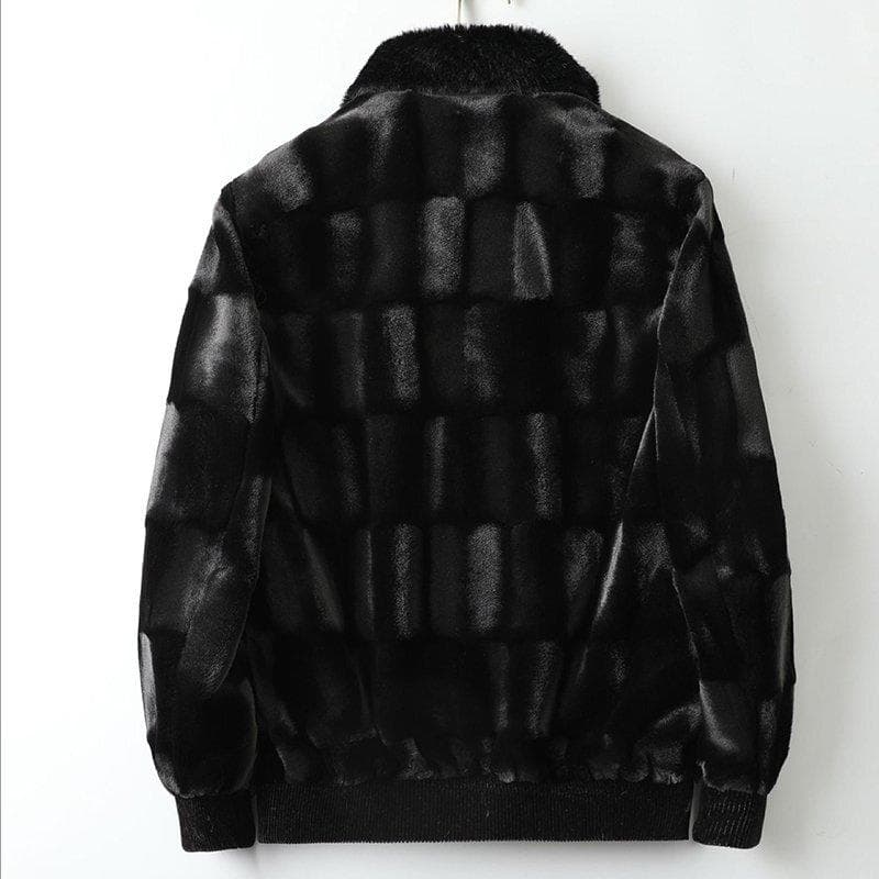 イタリア製 ミンク ＆ カシミヤ混 ファーコート 毛皮 厚手 防寒 日本