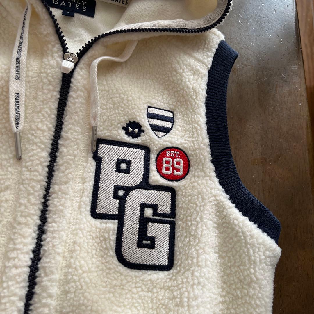 パーリーゲイツ レディース　ボアベスト　パーカー