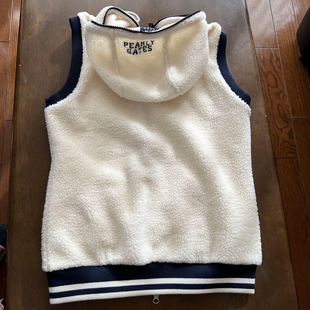 パーリーゲイツ レディース　ボアベスト　パーカー