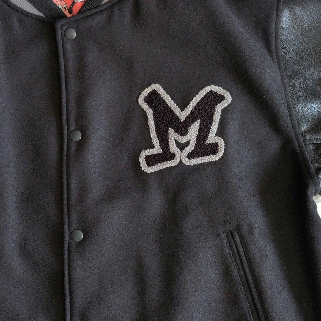 ディズニーストア ミッキーマウス スタジャン ブラックブルゾン　ジャンバー