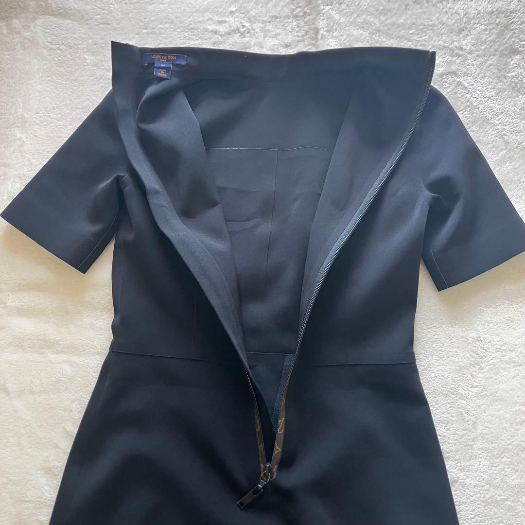 ★美品★ルイヴィトン　ショートスリーブハイネックフィットドレス 34 付属品あり