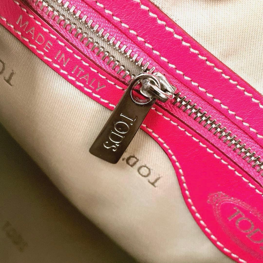 希少⭐︎TOD'S D-Styling ピンクレッド 2way ショルダーバッグ