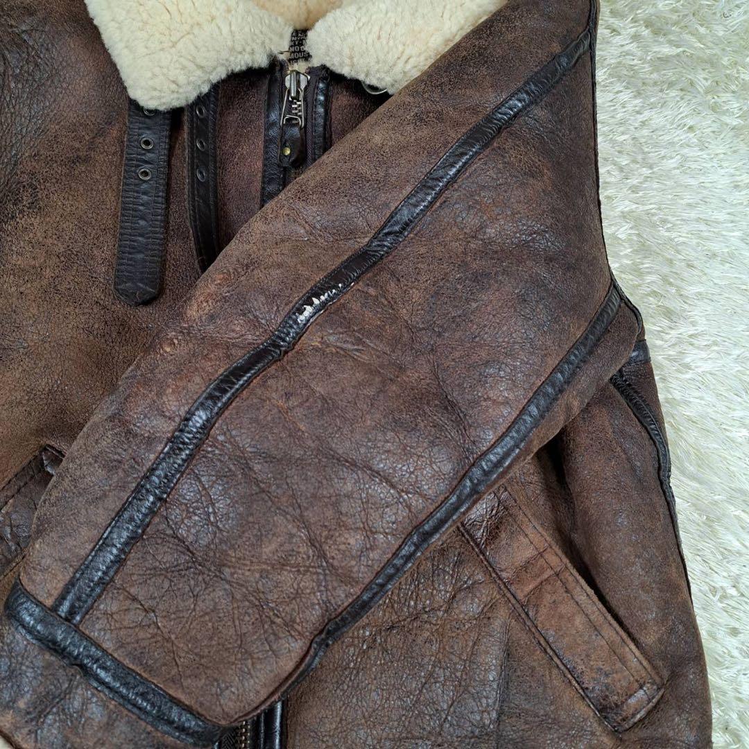 MILANO USA製 B-3 フライトジャケット　リアルムートン