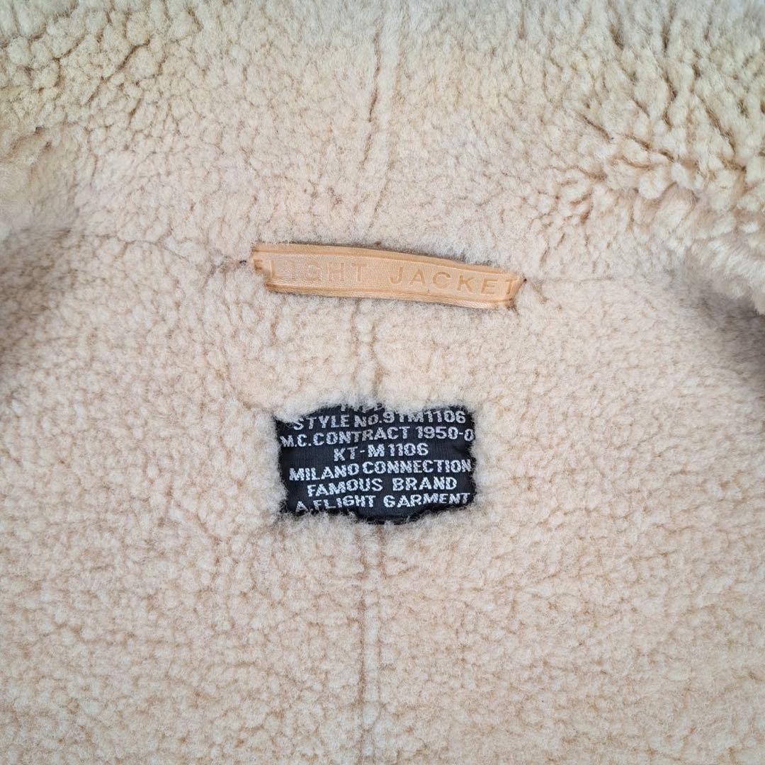 MILANO USA製 B-3 フライトジャケット　リアルムートン